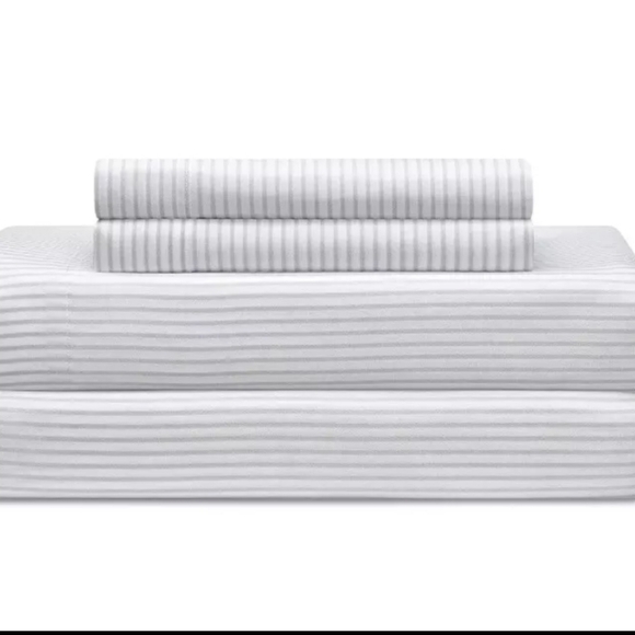 Fairfield Square Coll. Austin Reversible 6Pc Twin Comforter Set Lavender Stripe - Picture 5 of 9